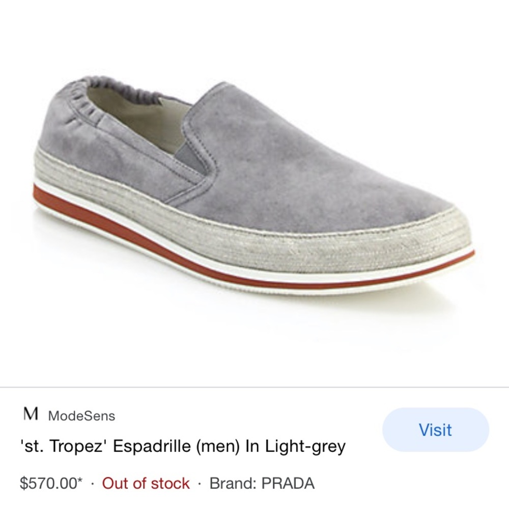 Men’s St. Tropez Prada Espadrille